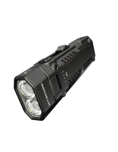 Linterna LED EDC09 cabezal rotable, 1600lm 153m alcance, alto CRI y triple temperatura de color USB-C