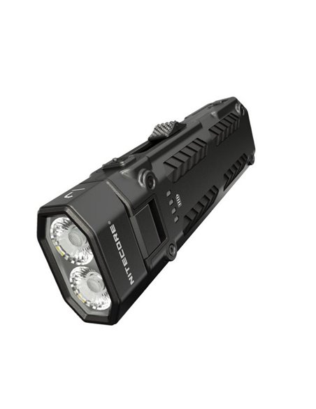Linterna LED EDC09 cabezal rotable, 1600lm 153m alcance, alto CRI y triple temperatura de color USB-C