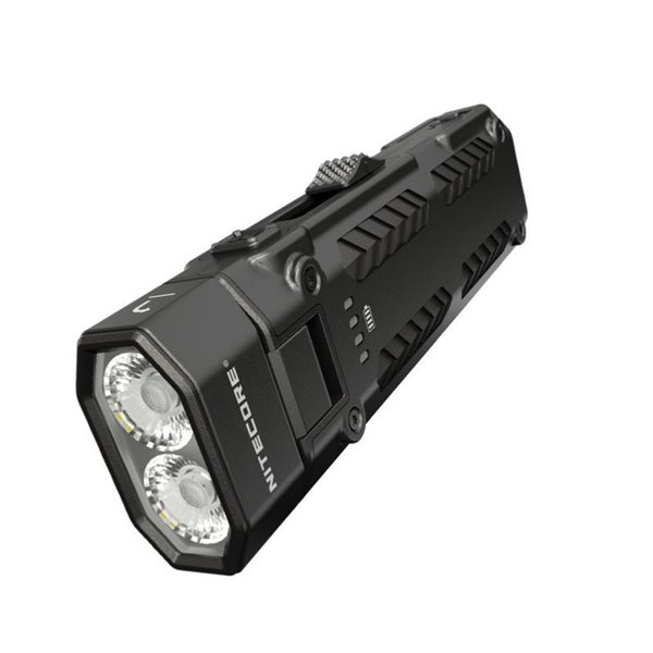 Linterna LED EDC09 cabezal rotable, 1600lm 153m alcance, alto CRI y triple temperatura de color USB-C