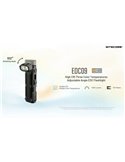 Linterna LED EDC09 cabezal rotable, 1600lm 153m alcance, alto CRI y triple temperatura de color USB-C