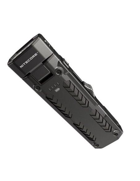 Lanterna LED EDC09 com cabeça giratória, 1600 lúmens, alcance de 153 m, alto IRC e temperatura de cor tripla, USB-C