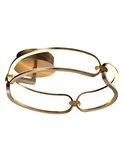 Plafón de techo COLETTE LED 37W 3330 lm difusor opal IP20 Ø47cm Oro rosa