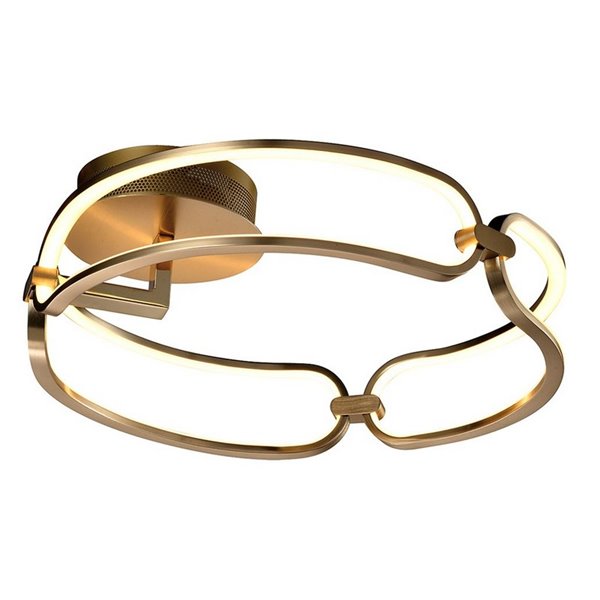 Plafón de techo COLETTE LED 37W 3330 lm difusor opal IP20 Ø47cm Oro rosa