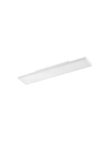 Luminária de teto LED retangular de sobrepor SOLID, branca, 25W, 2750lm, 60x120 cm, CCT