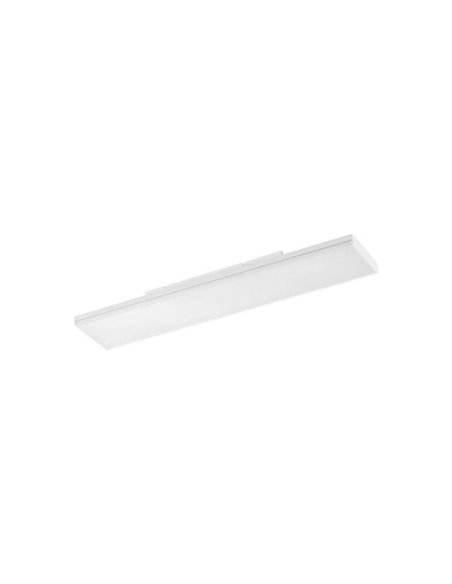 Luminária de teto LED retangular de sobrepor SOLID, branca, 25W, 2750lm, 60x120 cm, CCT
