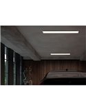 Luminária de teto LED de superfície SOLID, branca, 36W, 3800 lúmens, 90x120 cm, CCT