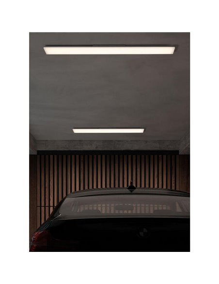 Luminária de teto LED de superfície SOLID, branca, 50W, 5000 lm, 120x120 cm, CCT