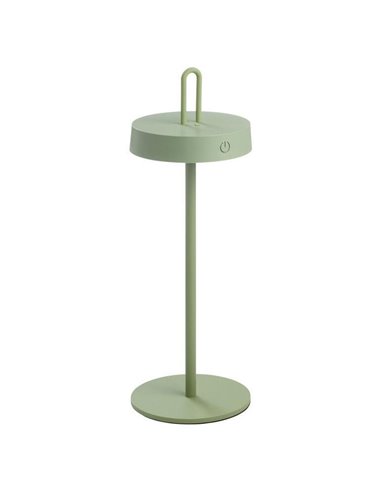 Lámpara LED portátil adaptable mesa/colgante HOOK verde 5W 75Lm IP44