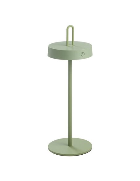 Lámpara LED portátil adaptable mesa/colgante HOOK verde 5W 75Lm IP44