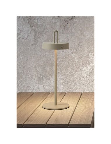 Lámpara LED portátil adaptable mesa/colgante HOOK gris 5W 75Lm IP44