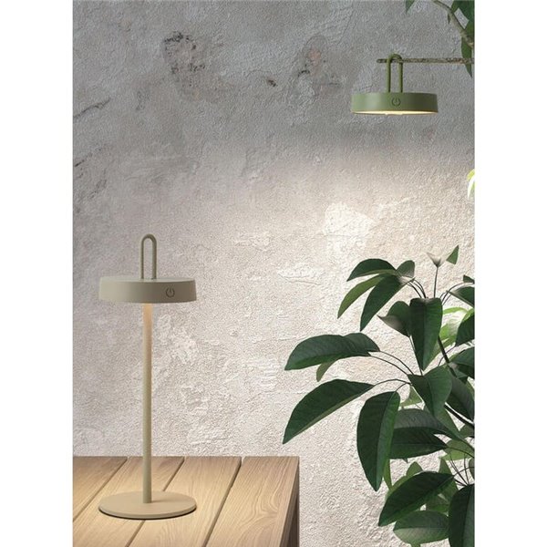 Luminária de mesa/pendente portátil HOOK, LED preta, 5W 75Lm IP44