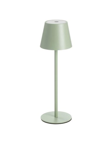 Luminária de mesa portátil PALS II LED verde 3W 200lm, CCT, bateria, IP44