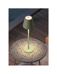 Lámpara de mesa portátil LED PALS II verde 3W 200Lm, CCT batería IP44 2