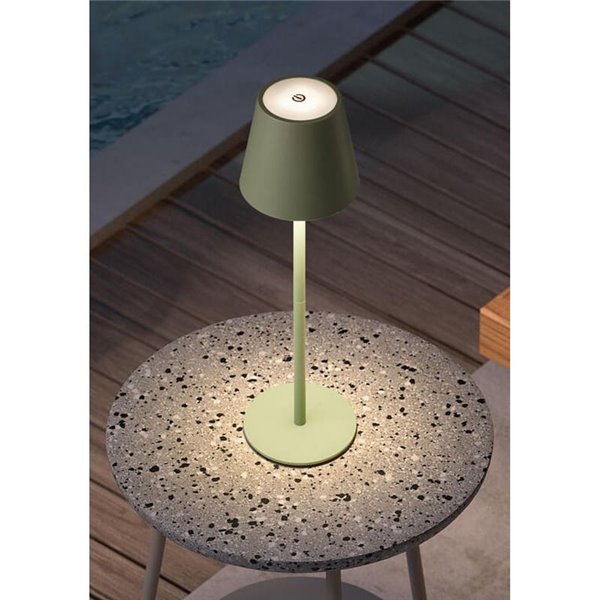 Lámpara de mesa portátil LED PALS II verde 3W 200Lm, CCT batería IP44
