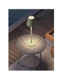Lámpara de mesa portátil LED PALS II verde 3W 200Lm, CCT batería IP44