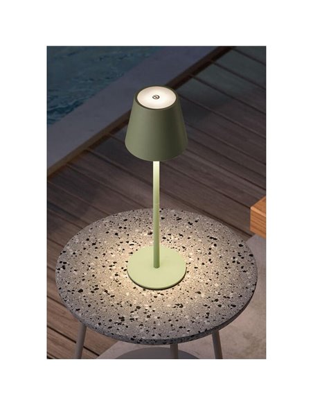 Lâmpada de mesa portátil LED PALS II Sand 3W 200Lm, CCT, bateria, IP44