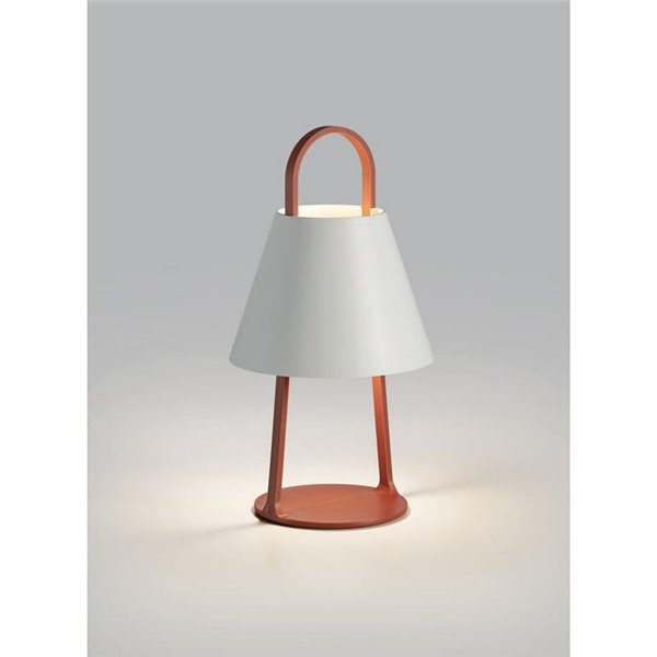 Luminária portátil de LED para exterior LET terracota 5W 200Lm 3000K IP44 com bateria