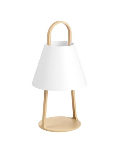 Lampe LED portable d'extérieur LET sable 5W 200lm 3000K IP44 avec batterie