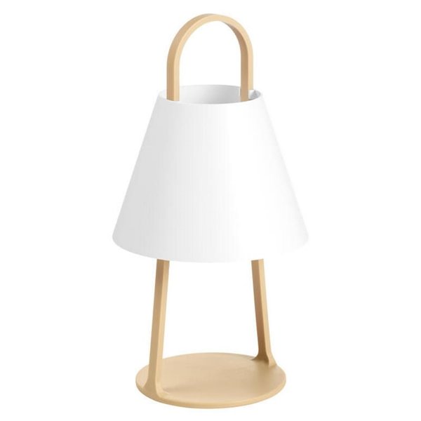 Lampe LED portable d'extérieur LET sable 5W 200lm 3000K IP44 avec batterie