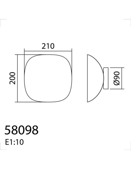 Aplique de pared LED LEAF nogal 7W 3000K 300 lm orientable