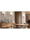 Aplique de pared LED LEAF nogal 7W 3000K 300 lm orientable