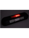 Faro de trabajo LED posición, freno, intermitente 12/24V LRD 3132/BL/PHK/6,5K carcasa negra R1-S1 2A EMC