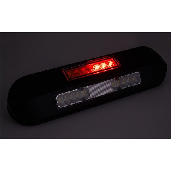 Faro de trabajo LED posición, freno, intermitente 12/24V LRD 3132/BL/PHK/6,5K carcasa negra R1-S1 2A EMC