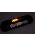 Faro de trabajo LED posición, freno, intermitente 12/24V LRD 3132/BL/PHK/6,5K carcasa negra R1-S1 2A EMC