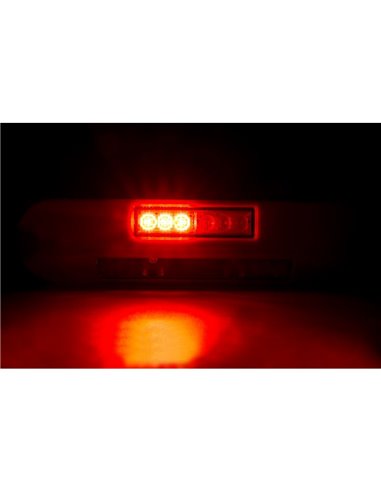 Faro de trabajo LED 12/24V posición, freno, intermitente LRD 3132/R/PHK/6,5K carcasa roja R1-S1 2A EMC