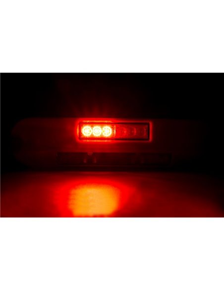 Feu de travail à LED 12/24 V, position, feu stop, clignotant LRD 3132/R/PHK/6,5K, boîtier rouge R1-S1 2A EMC