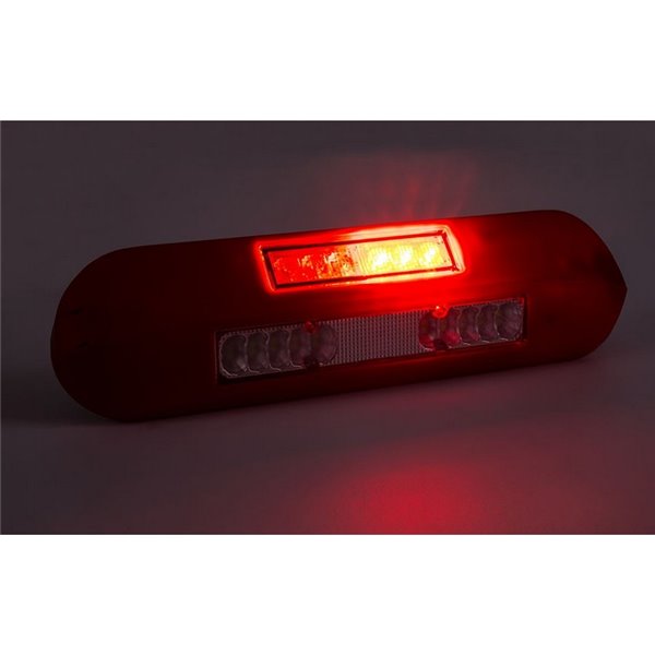 Projecteur de travail à LED 12/24 V, position, feu stop, clignotant LRD 3132/Y/PHK/6,5K, boîtier jaune R1-S1 2A EMC