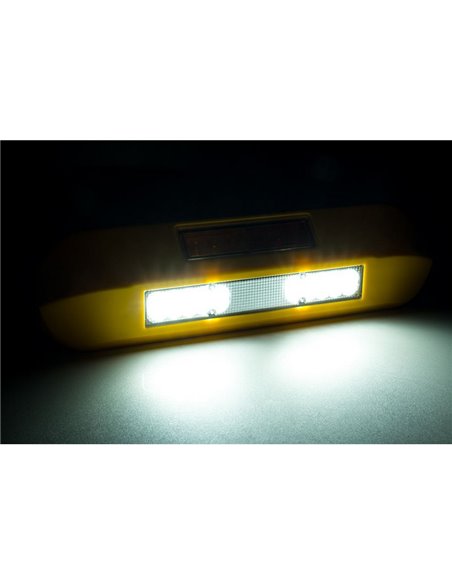 Luz de trabalho LED 12/24V, posição, freio, pisca LRD 3132/Y/PHK/6.5K carcaça amarela R1-S1 2A EMC