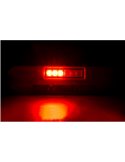 Luz de trabajo LED 12/24V posición, freno, intermitente LRD 3132/R/PHK/4K carcasa roja R1-S1 2A EMC