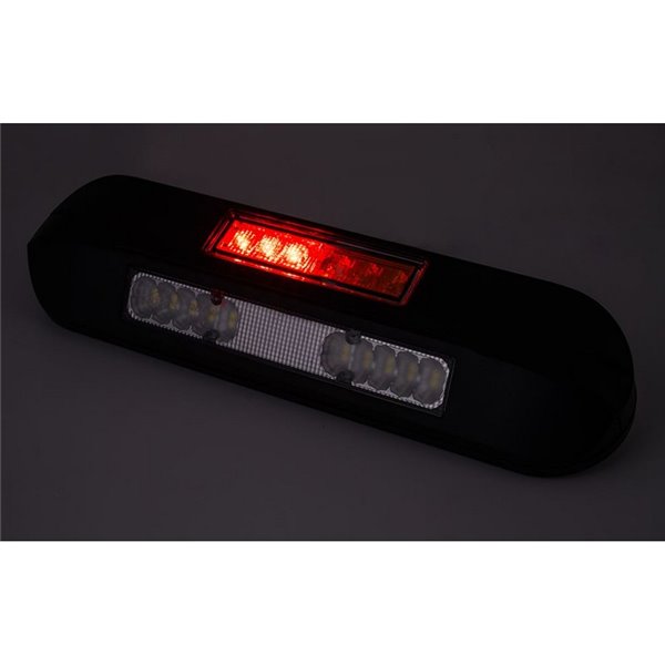 Faro de trabajo LED 12/24V posición, freno, intermitente LRD 3132/BL/PHK/4K carcasa negra R1-S1 2A EMC