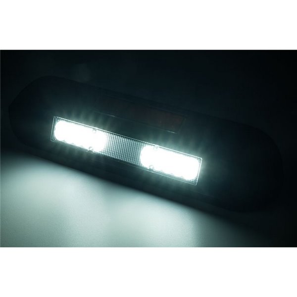 Faro de trabajo LED 12/24V posición, freno, intermitente LRD 3132/BL/PHK/4K carcasa negra R1-S1 2A EMC