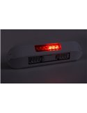 Faro de trabajo con posición, freno, intermitente LED 12/24V LRD 3132/WH/PHK/4K carcasa blanca R1-S1 2A EMC