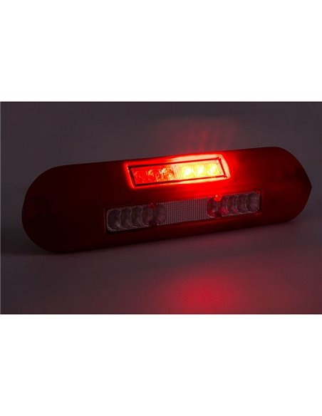 Feu de travail à LED 12/24 V, position, feu stop, clignotant LRD 3132/Y/PHK/4K, boîtier jaune R1-S1 2A EMC