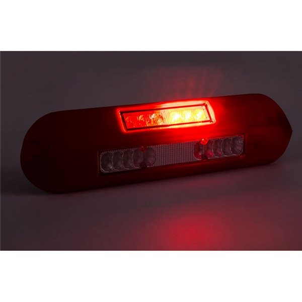 Luz de trabalho LED 12/24V, posição, freio, pisca LRD 3132/Y/PHK/4K, carcaça amarela R1-S1 2A EMC