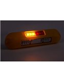 Feu de travail à LED 12/24 V, position, feu stop, clignotant LRD 3132/Y/PHK/4K, boîtier jaune R1-S1 2A EMC