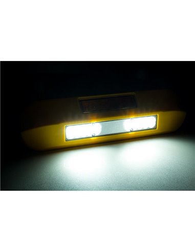 Faro de trabajo LED 12/24V posición, freno, intermitente LRD 3132/Y/PHK/4K carcasa amarilla R1-S1 2A EMC