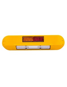 Feu de travail à LED 12/24 V, position, feu stop, clignotant LRD 3132/Y/PHK/4K, boîtier jaune R1-S1 2A EMC 2