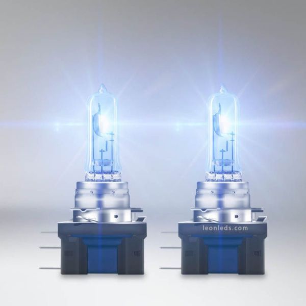 Lot de 2 ampoules halogènes OSRAM COOL BLUE INTENSE H15 64176CBN-2HB 12V – Lumière blanche intense à effet LED