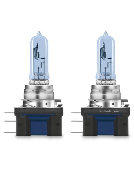 Pack 2 Bombillas halógenas OSRAM COOL BLUE INTENSE H15 64176CBN-2HB 12V – Luz blanca intensa efecto LED