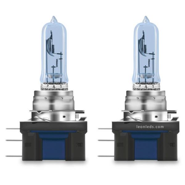 Lot de 2 ampoules halogènes OSRAM COOL BLUE INTENSE H15 64176CBN-2HB 12V – Lumière blanche intense à effet LED