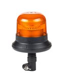Sinalizador rotativo LED LDO 2661 12/24V de flash único, certificação ECE R10 EMC IP68, montagem em espigão.