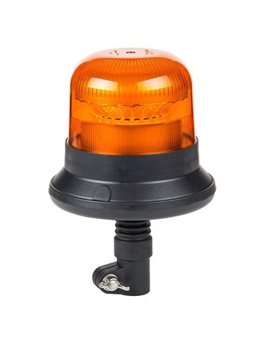 Rotativo LED alto LDO 2661 12/24V destello simple F-Flash, montaje en espiga ECE R10 EMC IP68