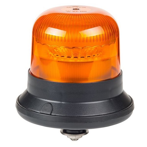 Rotativo LED con tubo roscado LD 2662 12/24V destello simple F-Flash ECE R10 EMC IP68