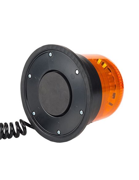 Rotativo LED magnético con cable espiral 4m LDO 2667 conector mechero, F-Flash ECE R10 EMC IP68