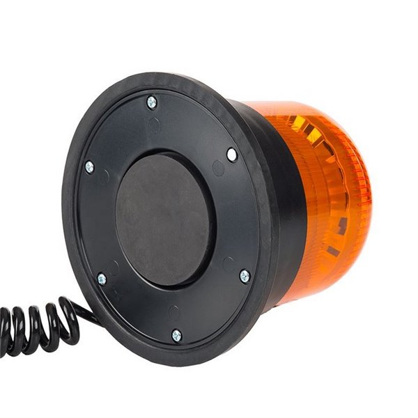 Rotativo LED magnético con cable espiral 4m LDO 2667 conector mechero, F-Flash ECE R10 EMC IP68