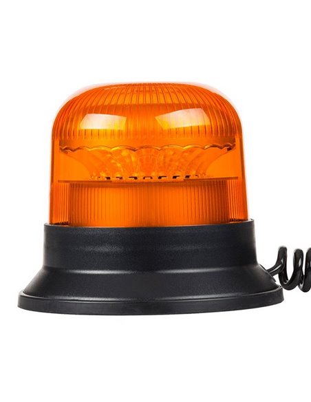 Rotativo LED magnético con cable espiral 4m LDO 2667 conector mechero, F-Flash ECE R10 EMC IP68